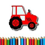 Easy Kids Coloring Tractor