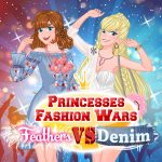 Princesses Fashion Wars Feathers VS Deni