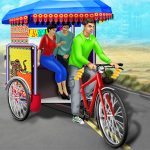 Public Tricycle Rickshaw Driving