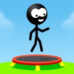 Trampoline Stickman